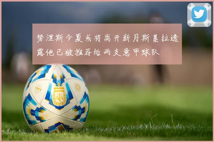 努涅斯今夏或将离开新月斯基拉透露他已被推荐给两支意甲球队